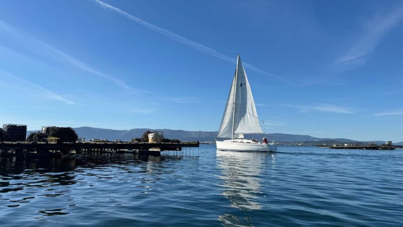 Vista de la Ría de Arousa durante la Ruta Traslatio en la Variante Espiritual